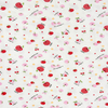 Printed single jersey fabric-Red cherries