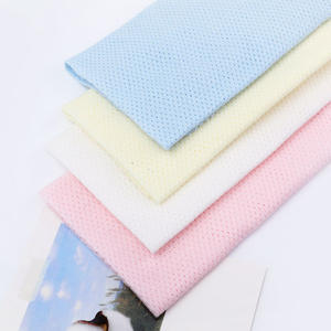 Breathable 100% Cotton Jacquard Mesh Fabric Latest Design For Baby Clothing