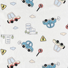 70%Bamboo30%C Printed Single Jersey Fabric-City Car