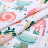 40S Printed Combed Interlock Fabric-Pink Elephant