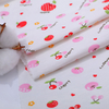 Printed single jersey fabric-Red cherries
