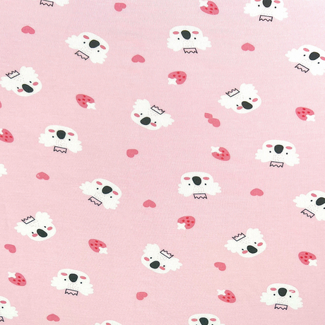40S Printed Spandex Bamboo single jersey fabric-Foundation Koala