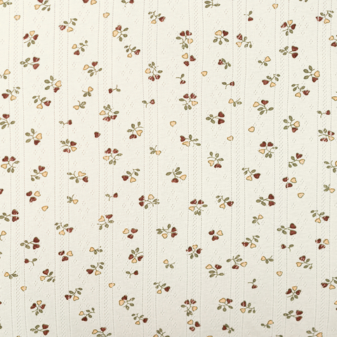 Printed Vertical Bar Rib Jacquard Fabric-Love Grass