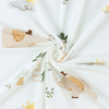 Printed Dot Jacquard Bamboo Single Jersey Fabric-Elephant and bird