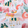 40S Printed Combed Interlock Fabric-Pink Elephant