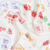 Soft Custom Pattern Cartoon Printed Kids 95% C 5% Sp Cotton Spandex Brushed Knit Fabric for Kid Clothes Bedding
