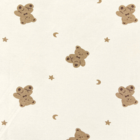 40S Printed combed brushed Interlock fabric-Star Bear