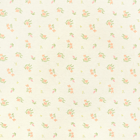 40S Printed combed brushed Interlock fabric-Pink florets