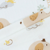 Printed Dot Jacquard Bamboo Single Jersey Fabric-Elephant and bird