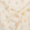 40S Printed combed brushed Interlock fabric-Pink florets