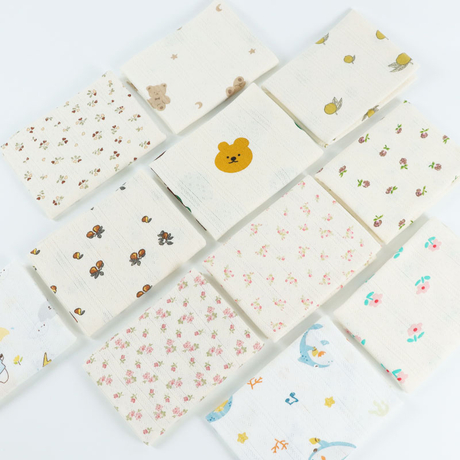 Soft 100%C Printed Vertical Bar Rib Jacquard Fabric Soft Cotton Fabric for Children Clothes