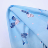 Printed single jersey fabric-Blue cactus