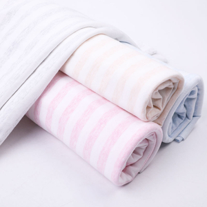 Shu Velveteen Textile Material Stripe Design Yarn Dyed Knitted 100 Cotton Fabrics for T Shirt Sale