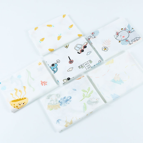 Single Jersey Fabric Printed 70%Bamboo30%C Cotton Fabric for Kids T-shirt