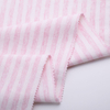 0.5cm stripe Yarn dyed 100% cotton interlock knit fabric for baby suit