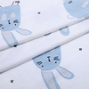 40S Printed Spandex Banmboo Single Jersey Fabric-Little Blue Rabbit