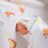 Vertical Bar Dot Single Printed Jacquard Fabric-Animals Fly