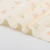 40S Printed combed brushed Interlock fabric-Pink florets
