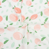 40S Printed Combed Brushed Interlock Fabric-white Background-Peach