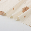 Printed Vertical Bar Rib Jacquard Fabric-Star Bear