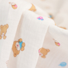New Product 100%cotton Gauze Woven Baby Fabric Baby Bath Towel Crepe Kids Blanket Baby Nap Swaddle Cloth Fabric Muslin Fabric