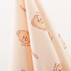 50s Lyocell Printed Jersey Fabric-Plush bear head