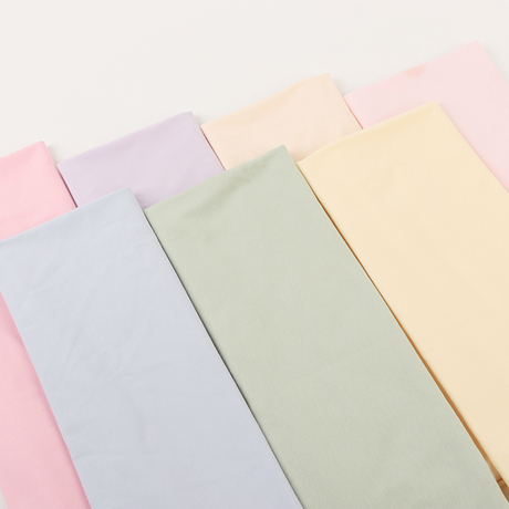 Solid Color Cut Hair Cool-Touch Jersey Fabric 95% Cotton 5% Spandex Plain Ice Ceramic Cotton for Baby Underwear, T-shirts And Short Sleeves in Summer