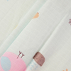 Square Checkered 100cotton Gauze Fabric Cartoon Print Double Yarn Cotton Baby Pajamas Baby Bath Towel Blanket Fabric