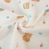 New Product 100%cotton Gauze Woven Baby Fabric Baby Bath Towel Crepe Kids Blanket Baby Nap Swaddle Cloth Fabric Muslin Fabric