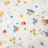40S 100Cotton Printed Baby Crawling Clothes Saliva Towel Latex Pillowcase Cotton Knitted Fabric