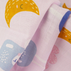 Square Checkered 100cotton Gauze Fabric Cartoon Print Double Yarn Cotton Baby Pajamas Baby Bath Towel Blanket Fabric