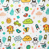 In Stock Cartoon Printed Woven Flannel Fabric Plain Style Home Textile for Boys for Masks And Children's Wear