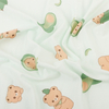 50s Lyocell Printed Jersey Fabric-Avocado bear