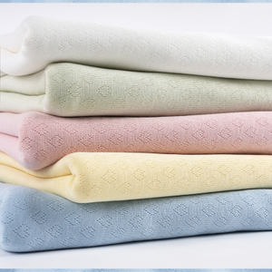 Jacquard Rib Knit Fabric with Heart Pattern Polyester-Spandex Stretch Knitted Fabric for Baby Rompers And Women's Camisole Nightwear