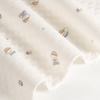 100% Cotton Diamond Grid Dot Air Layer Fabric Quilted Interlining Fabric Double‑Sided Cotton for Pillow Romper & Sleep Sack