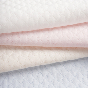 Solid Color Diamond Dot Jacquard Air Layer Fabric, Autumn Winter Quilted Warm Fabric for Baby Sleep Sacks & Padded Jackets