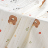 100% Cotton Knit Jersey Hollow Jacquard Floral Print Fabric, Breathable for Baby Pajamas, Loungewear & Anti-Mosquito Pants