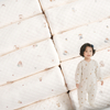 100% Cotton Diamond Grid Dot Air Layer Fabric Quilted Interlining Fabric Double‑Sided Cotton for Pillow Romper & Sleep Sack