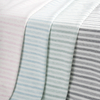 95% Cotton 5% Spandex Double-sided Elastic Knit, Yarn-dyed Striped Soft Fleece for Baby Sleepwear & Loungewear