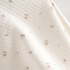 100% Cotton Diamond Grid Dot Air Layer Fabric Quilted Interlining Fabric Double‑Sided Cotton for Pillow Romper & Sleep Sack
