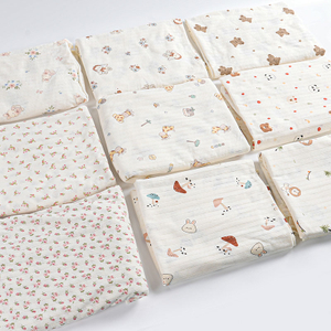 100% Cotton Knit Jersey Hollow Jacquard Floral Print Fabric, Breathable for Baby Pajamas, Loungewear & Anti-Mosquito Pants